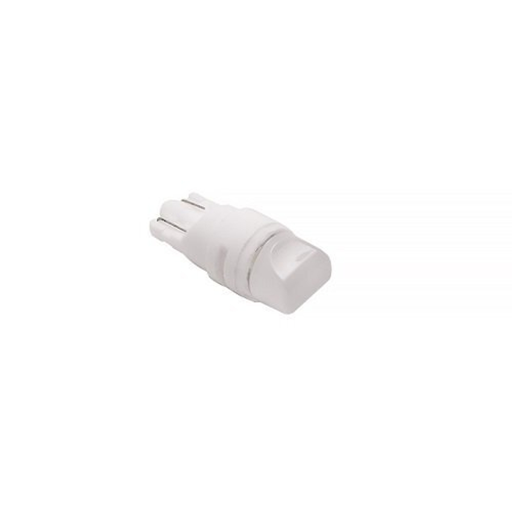Светодиод 12V T10  3SMD 2835 WHITE 3D Ceramic ZUB MT Стробоскоп (бесцок) матовая  ЗУБ ТС-D