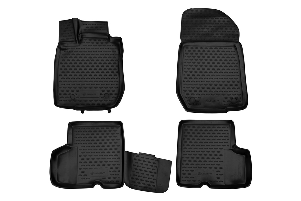 Коврики 3D в салон RENAULT Logan 2004-2009, 2010-2014, 4 шт. (полиуретан)