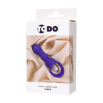 Фиолетовая анальная вибровтулка 14см ToyFa ToDo Curvy 358009