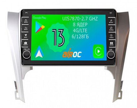 Магнитола для Toyota Camry 2011-2014 - Airoc AB-1118 (кнопки и крутилки), Android 13, TS20, 6/128Гб, SIM-слот, CarPlay