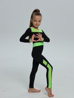 Комбинезон c салатовой вставкой