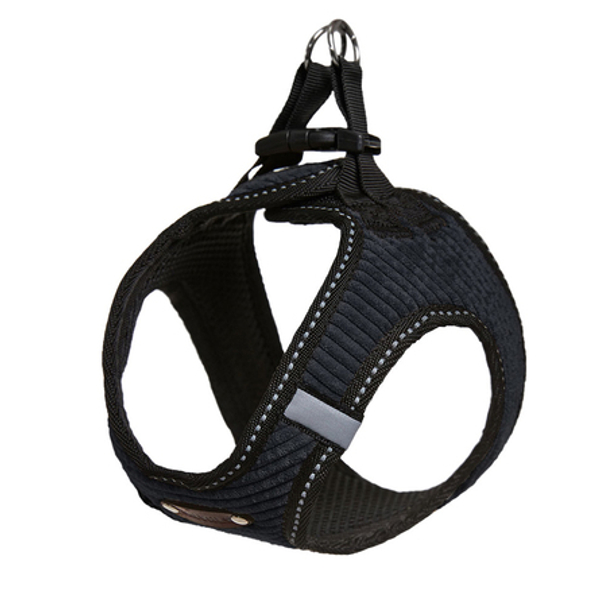 Сайвал 463.021.07 Шлейка-жилет "Вельвет" №1 XXS черная обхват груди 18-23см