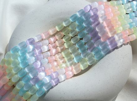 Нить бусин из селенита 6,5мм