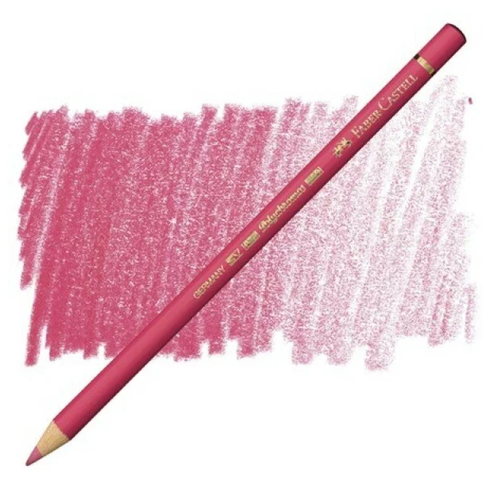 Карандаш художественный Faber-Castell "Polychromos", цвет 124 розовато-карминовый