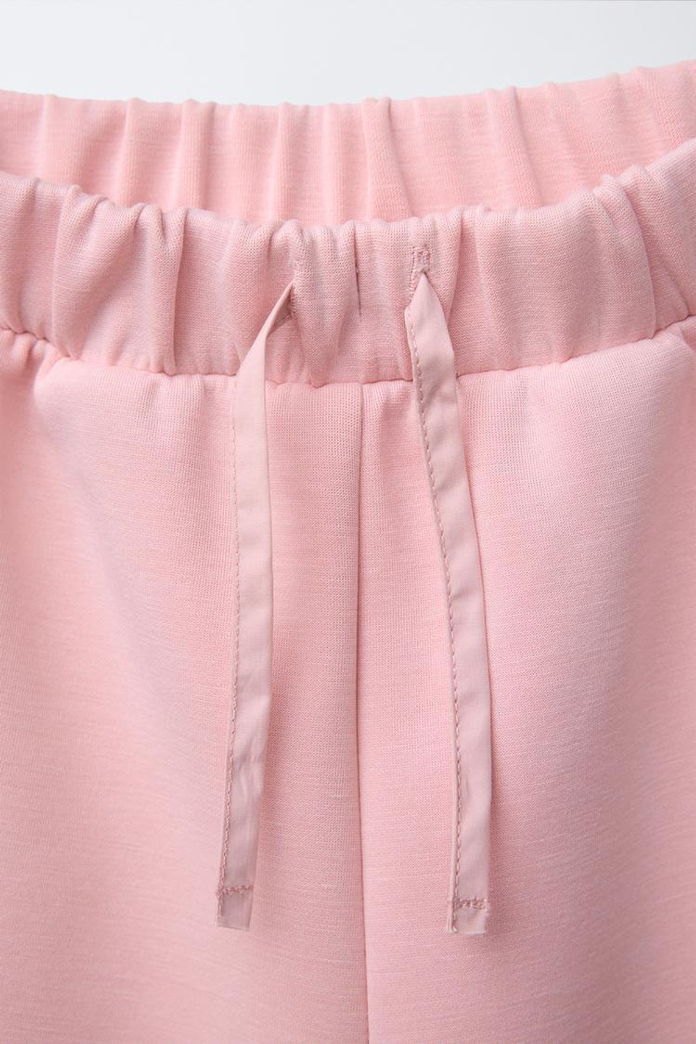 ZARA БРЮКИ ПРЯМОГО КРОЯ ИЗ ВЫСОКОТЕХНОЛОГИЧНОЙ ТКАНИ С ЛАМПАСАМИ, РОЗОВЫЙ