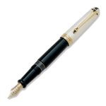 Перьевая ручка Aurora 88 Big Silver and Black Resin, перо — M, в подарочной коробке