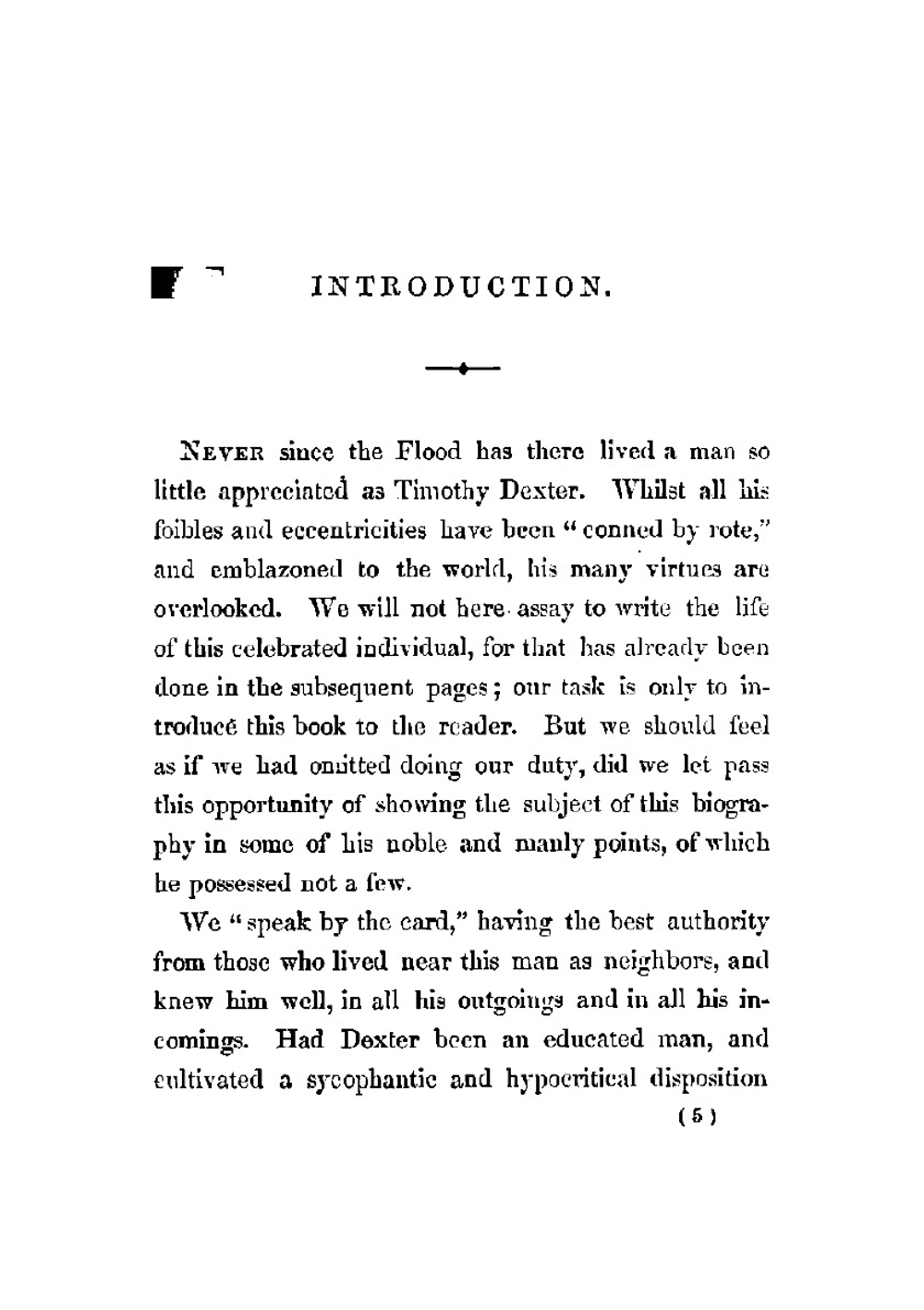 Life of Lord Timothy Dexter; with sketches of the eccentric characters that composed his associates, including his own writings, "Dexter's Pickle for the knowing ones", &c., &c | Samuel Lorenzo Knapp