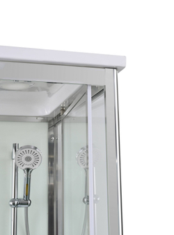 Душевая кабина AvaCan (АваКан) V2810LED с низким поддоном, с ГМ, с электрикой и LED освещением, 100х80х220