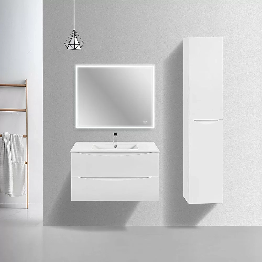 Тумба с раковиной Vincea Mia Slim 900 G.White