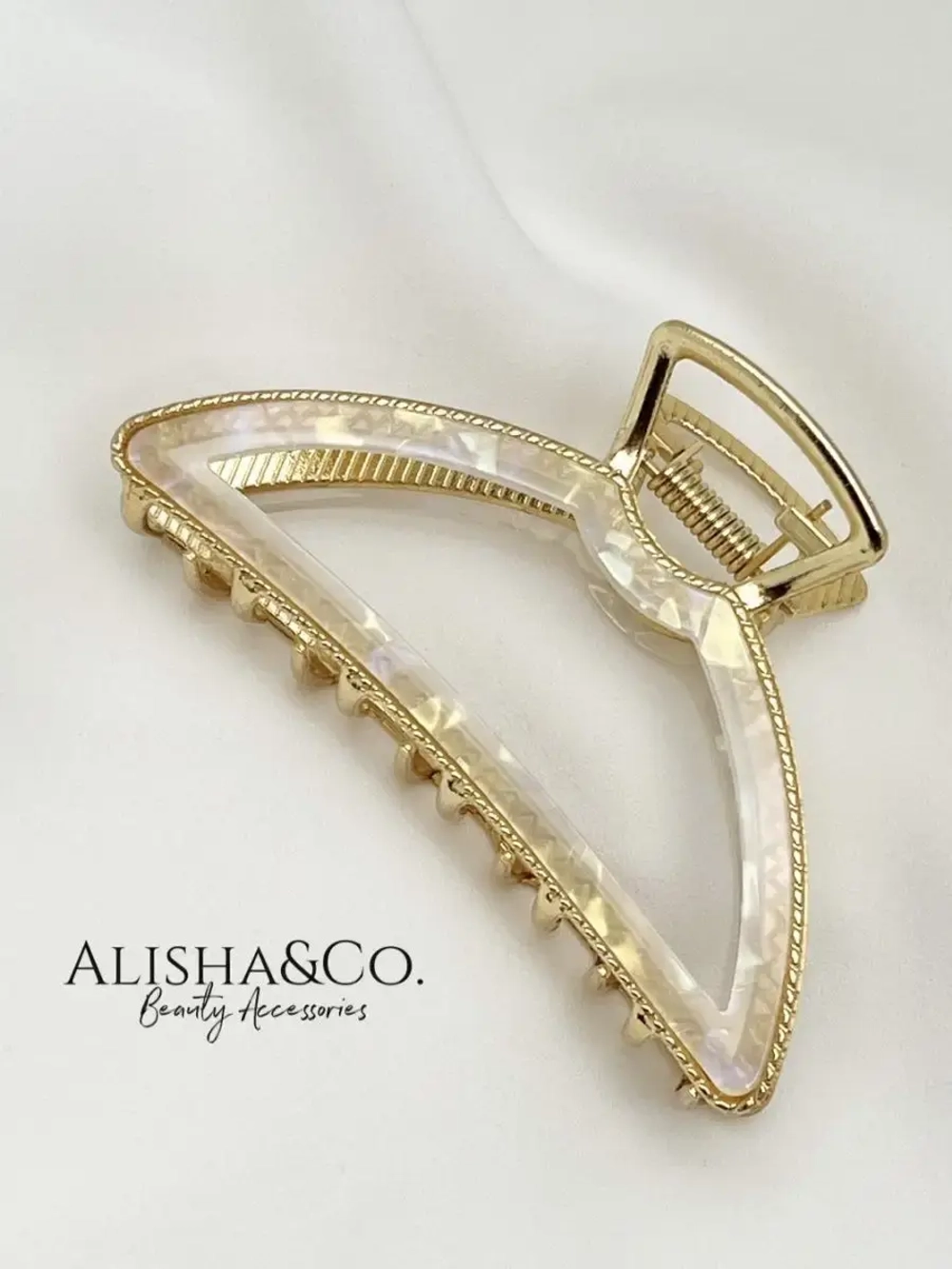 Аксессуар для волос Крабик средний металл Elegance