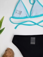 купальник раздельный 3 в 1 топ кроп парео и трусы