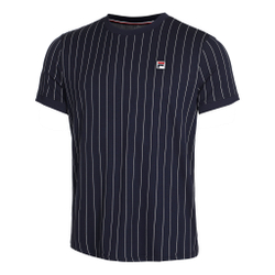 Мужское теннисное поло Fila Stripes T-Shirt Men - Dark Blue, White