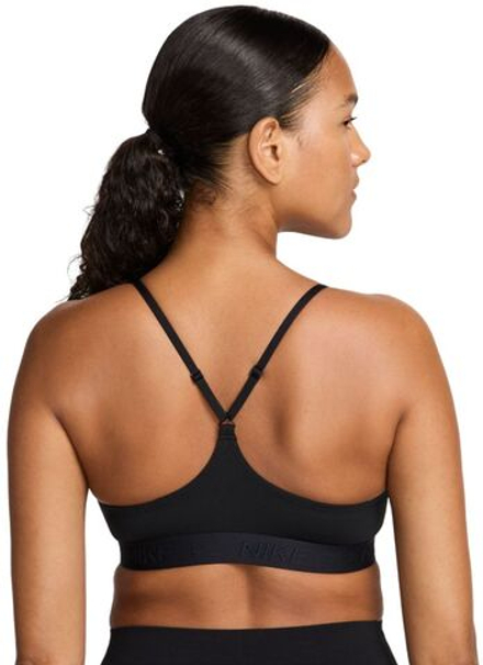 Теннисный бюстгальтер Nike Indy Light Support Padded Adjustable Sports Bra - black/black - Black