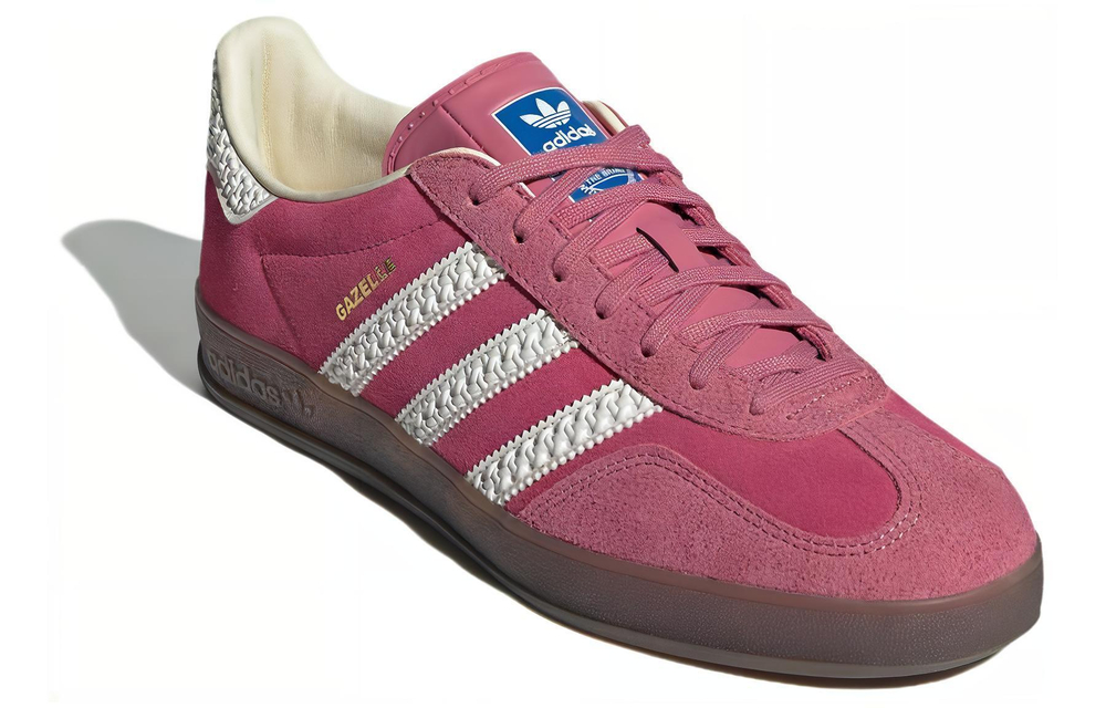 Adidas originals Gazelle Indoor all-match casual, easy and comfortable, wear-resistant and breathable low-top sneakers for men and women the same pink