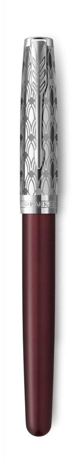Перьевая ручка Parker Sonnet Premium Refresh RED CT, перо 18K, толщина F, цвет чернил black, в подарочной упаковке