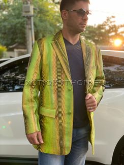 Пиджак из кожи питона JT-67