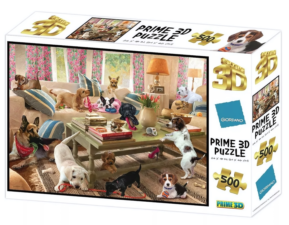 Пазл 3D 500эл. "Собаки в гостиной" 6+