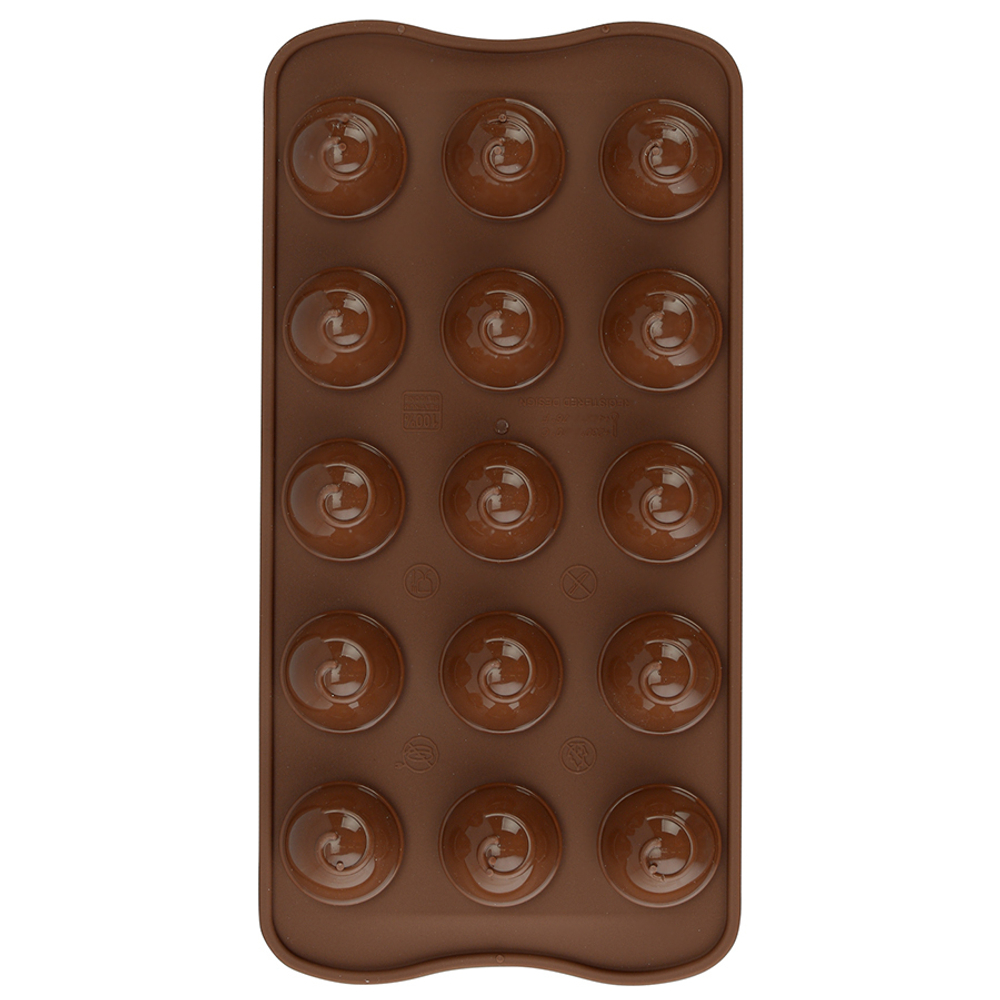 Форма для приготовления конфет choco spiral силиконовая