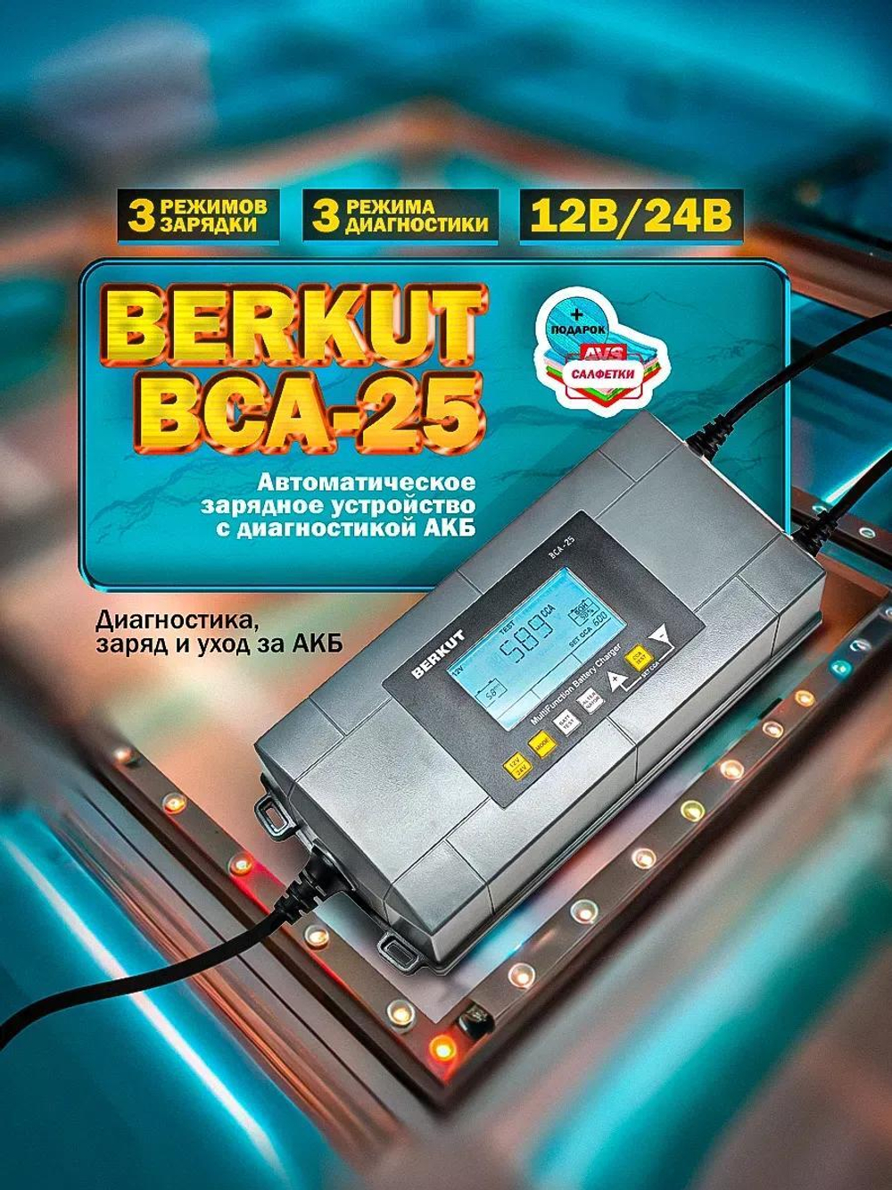 Зарядное устройство BERKUT Specialist BCA-25, для аккумуляторов, автоматическое, 14,4 В