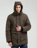 Куртка We Don’t Care Long Puffer Jacket Olive