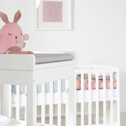 Стол для пеленания Roba с матрасиком белый