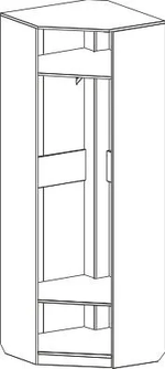 Шкаф угловой "Элана" гостиная