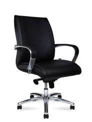 Кресло офисное  Sorbonne LB  черная экокожа