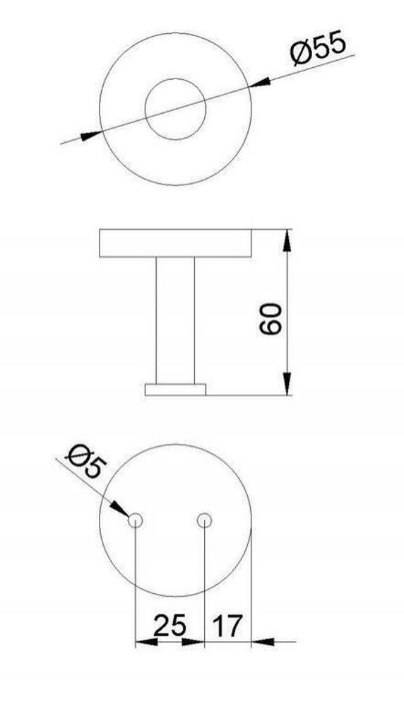Крючок для ванны нерж. сталь NIZA 16851.B глянцевый