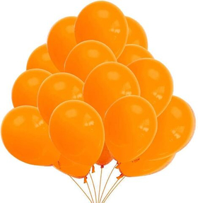 Шар воздушный 12" оранжевый 1 шт, надут гелием