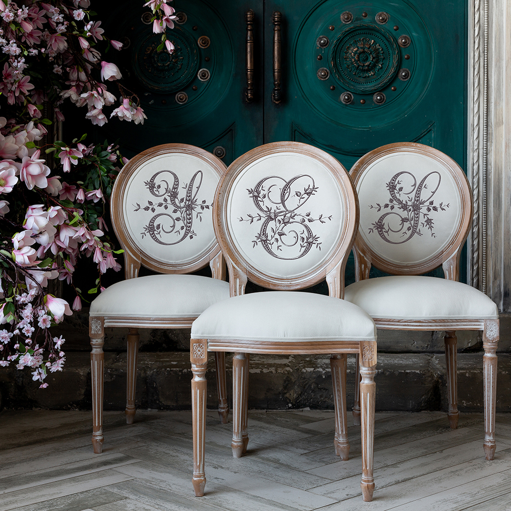 Стул Объект мечты Монограмма буквы S