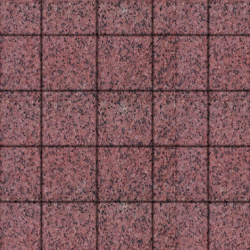 Тротуарная плитка КВАДРАТ 200х200 мм - Гранит+ Красный с черным