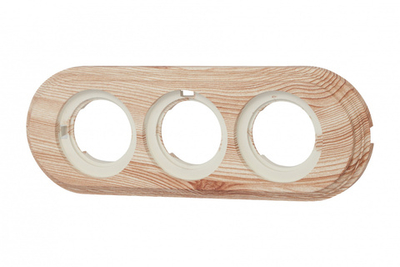 Рамка 3-х постовая, пластик, цвет Карельская Сосна BF1-630-13/PL