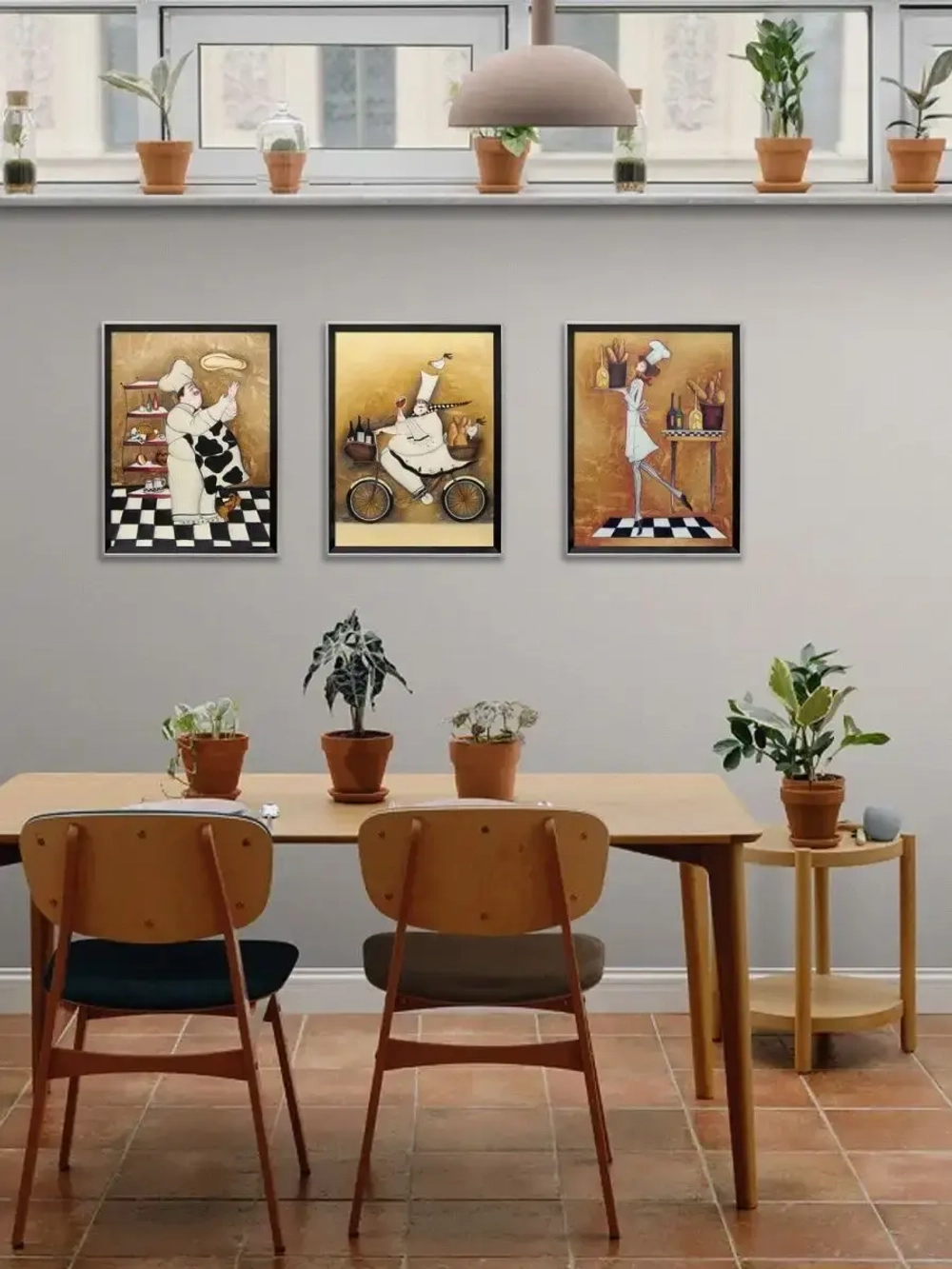 Картина на натуральном холсте "Веселый повар" 35*45 см