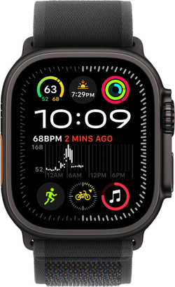 Apple Watch Ultra 2 49mm Trail Loop Black / Black Titanium Case