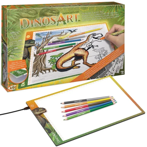 Детский световой планшет для рисования DinosArt