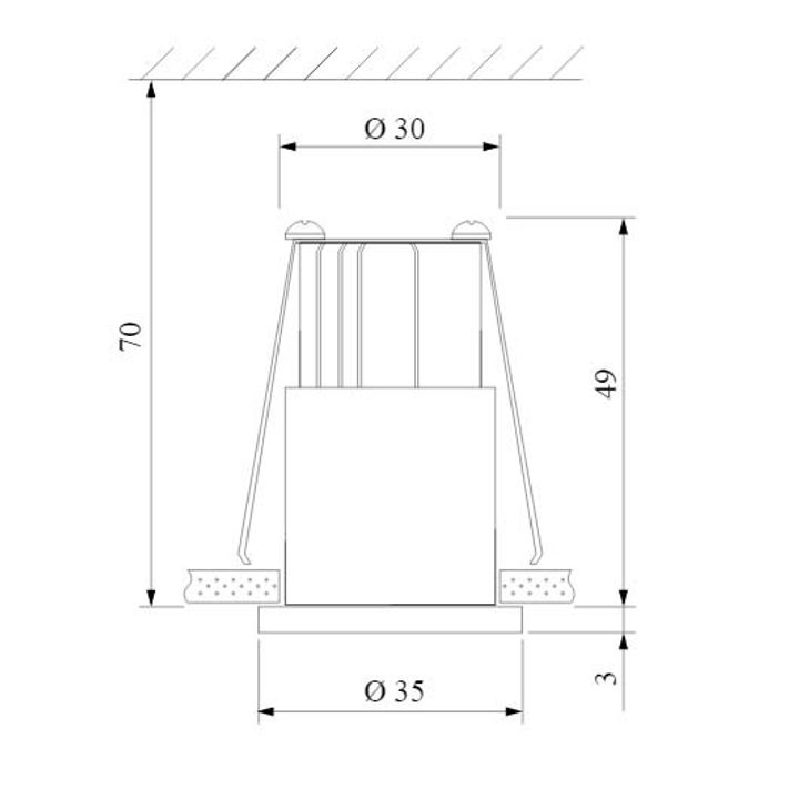Встраиваемый светодиодный светильник Elektrostandard 15269/LED белый a056021