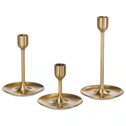 FULLTALIG — подсвечники, набор 3 шт. цвета латуни (006.089.70)