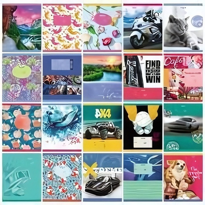 Тетрадь А5 18л. клетка "Super Mix-20" 307199 (BG)