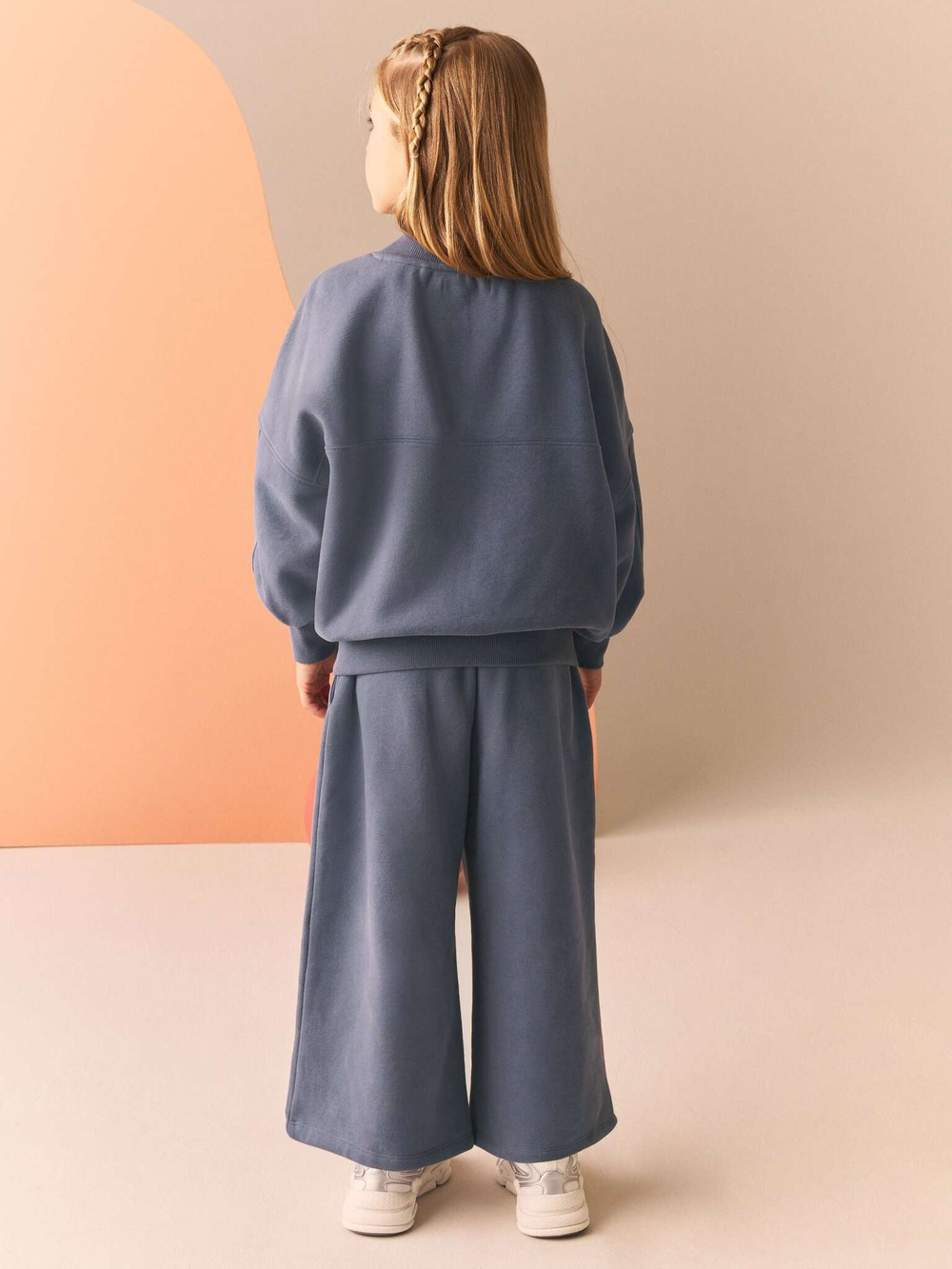 Толстовка и джоггеры в комплекте для девочки Next B10-252, Серый