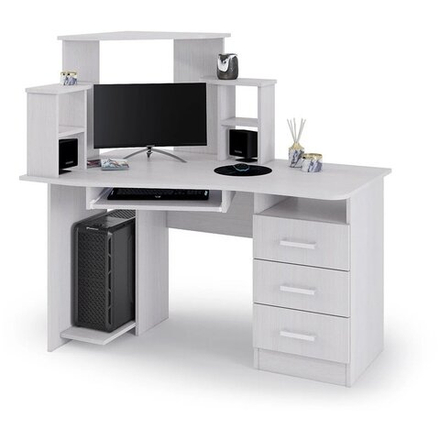 Стол компьютерный № 1*С Дуб анкор светлый / Дуб анкор светлый