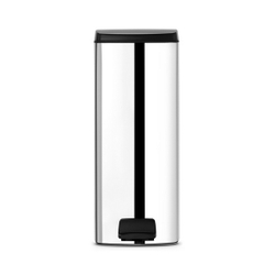 Ведро для мусора Brabantia полированная сталь 25л вид спереди