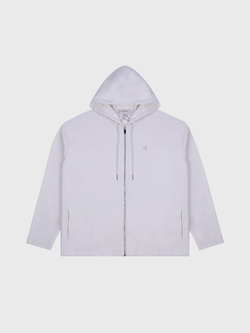 Худи на молнии Calvin Klein Cotton Blend Boucle Relaxed Tofu