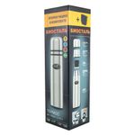 Термос &quot;Биосталь&quot; с узкой горловиной и пробкой с кнопкой, 2 чашки, 0,75 л/12/