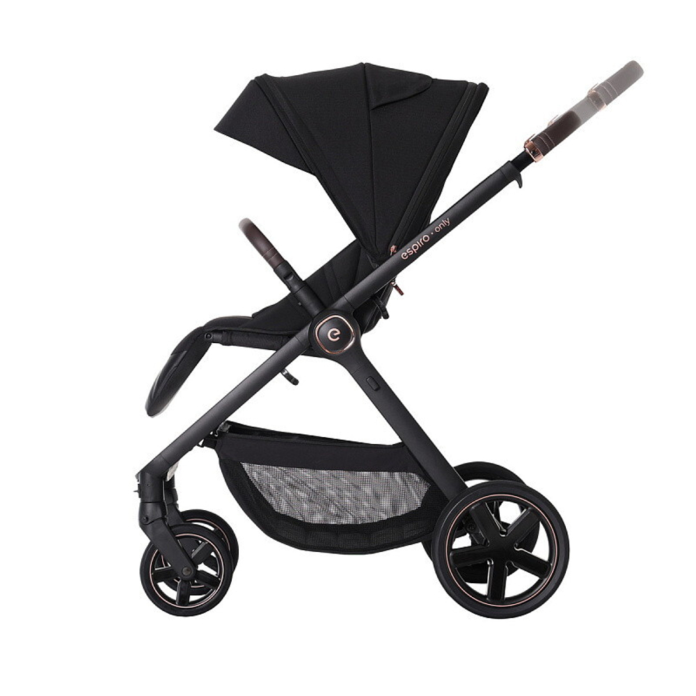 Детская коляска 3 в 1 Espiro Only 2025 и автокресло Pi Begie 410 stylish black / Бежевый (Beige 109)