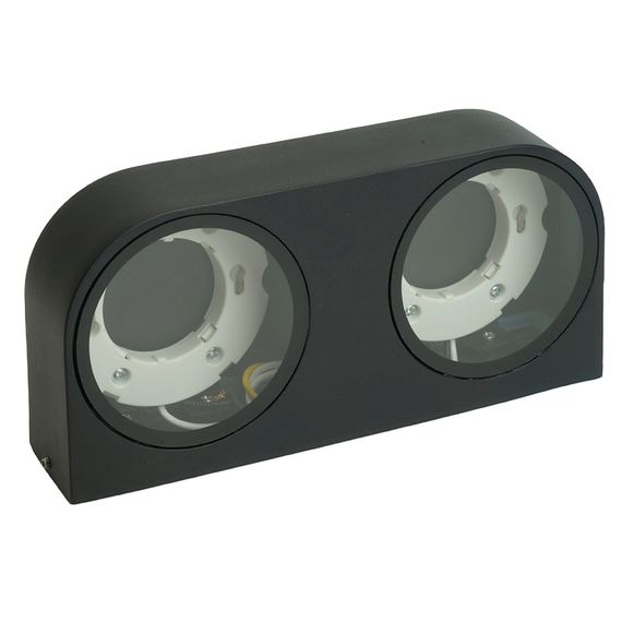 Светильник садово-парковый Feron DH1203,на стену, GX53 230V, черный 51328