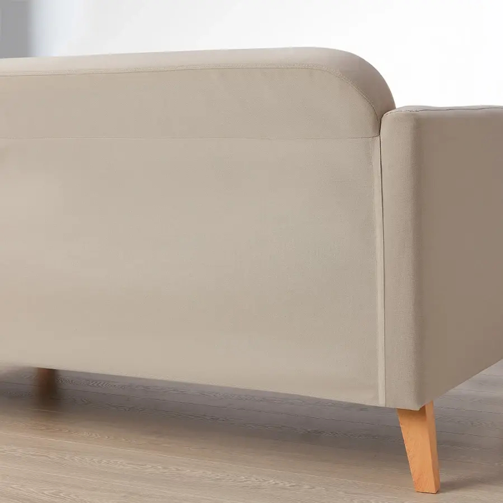 3-местный диван - IKEA LINANÄS/LINANAS, 76x80,5x197см, серый/светло-серый, ЛИНАНАС ИКЕА