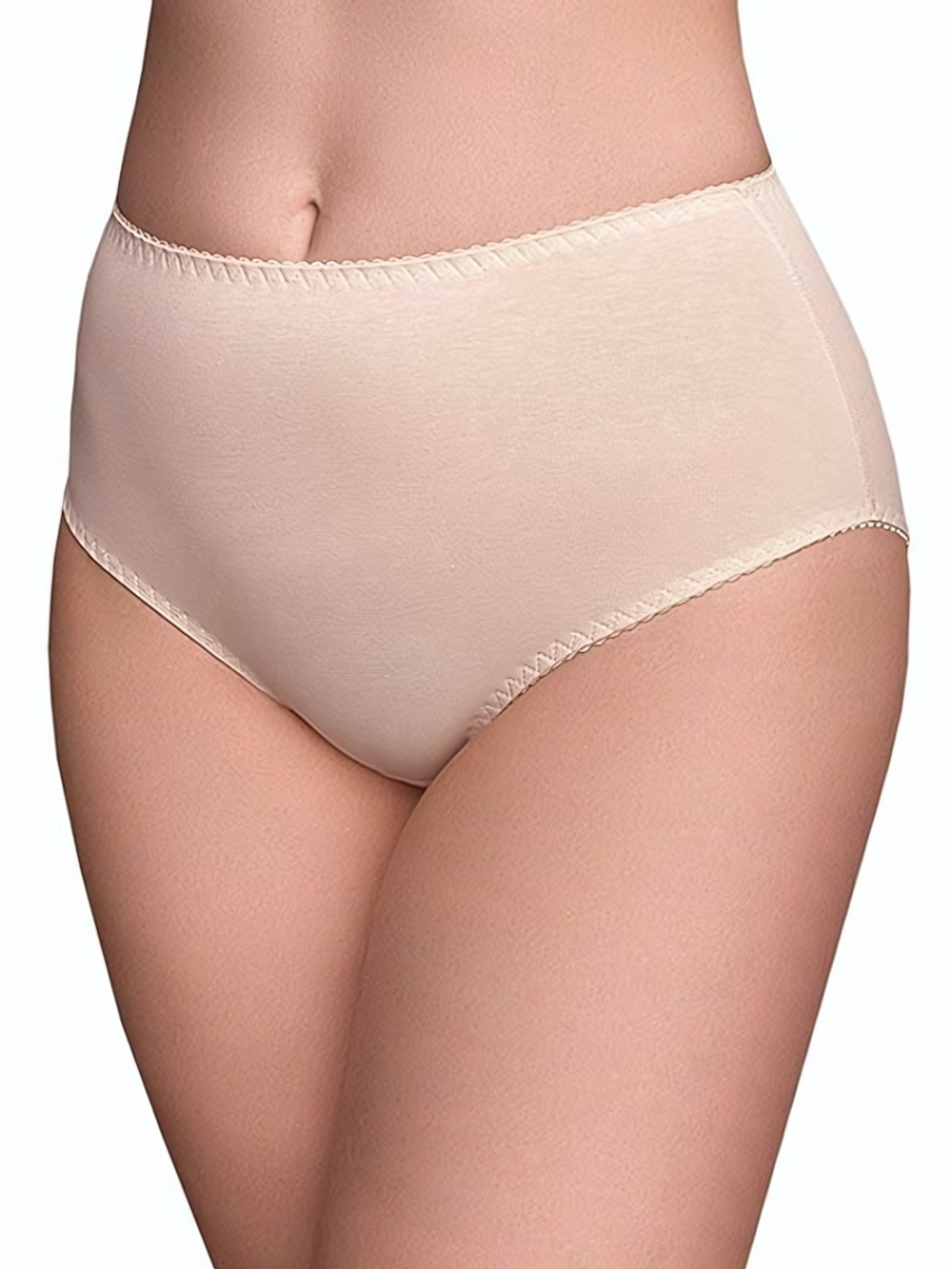 Высокие трусы-слипы из мягкого натурального хлопка (Размер: 60) (Цвет: черный)