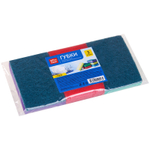 Губка для мытья посуды OfficeClean "Maxi", поролон с абразивным слоем, 90х65х27 мм, 3 штуки