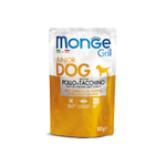 Влажный корм для щенков с курицей и индейкой паучи Monge Dog Grill Puppy&Junior 0,1кг