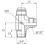 Штуцер FLC JIC 1.1/16" BSPT1/2"